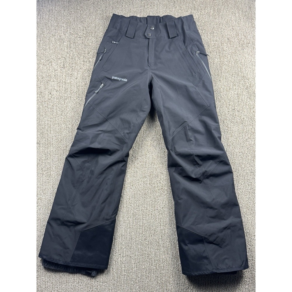 Patagonia Mens XS Insulated Powder Bowl Pants Gore-Tex RECCO Adjustable Black